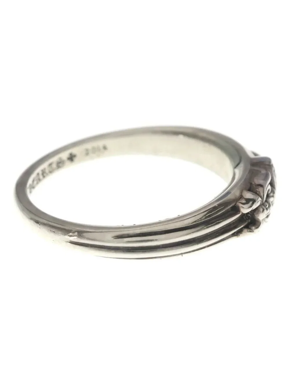 Chrome Hearts Baby P D Classic Dagger Pave Diamond Silver Ring